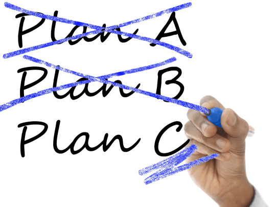Plan B, C, &&nbsp;D